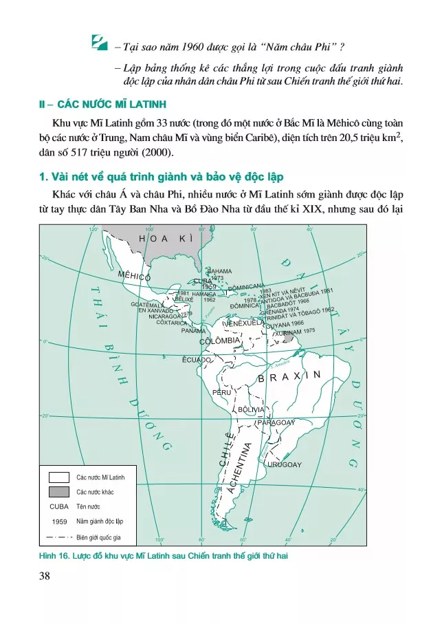 Bài 5. Các nước châu Phi và Mĩ Latinh