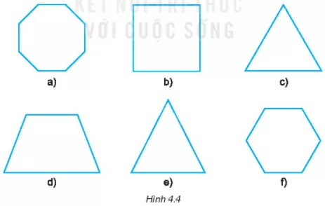 Quan sát Hình 4. 4 và cho biết: Hình nào là hình tam giác đều, hình nào là Bai 4 1 Trang 64 Sbt Toan Lop 6 Tap 1 Ket Noi