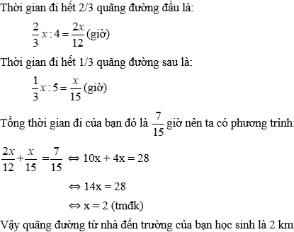 Cách giải bài toán bằng cách lập phương trình cực hay: Bài toán chuyển động | Toán lớp 8 Cach Giai Bai Toan Bang Cach Lap Phuong Trinh Bai Toan Chuyen Dong A22