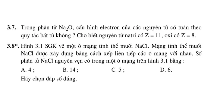 Bài 16: Khái niệm về liên kết hóa học. Liên kết ion