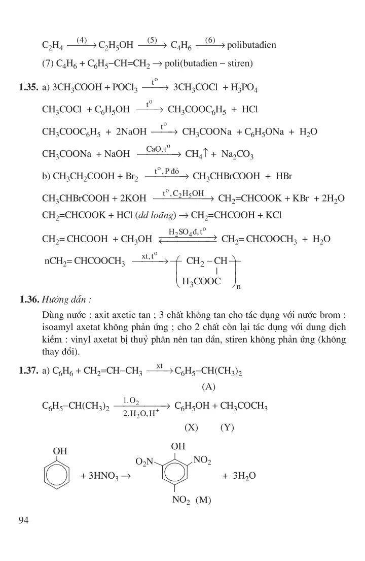 Bài 4: Luyện tập: Mối liên hệ giữa hiđrocacbon và một số dẫn xuất của hiđrocacbon