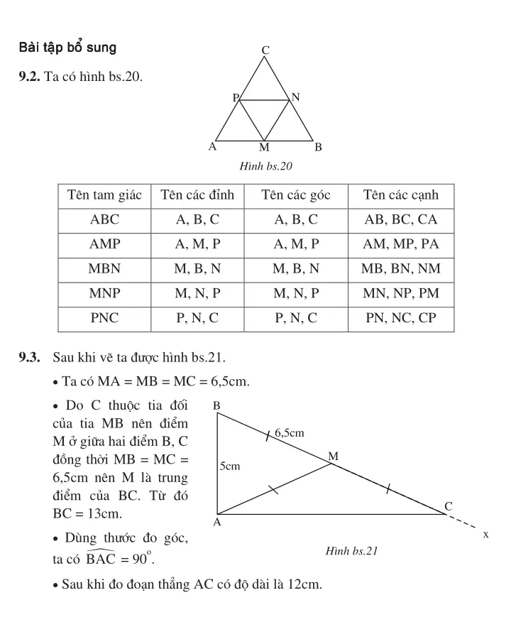 Bài 9: Tam giác