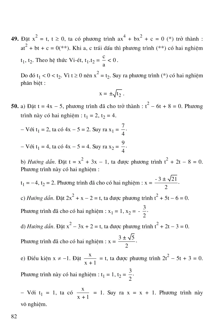 Bài 7: Phương trình quy về phương trình bậc hai