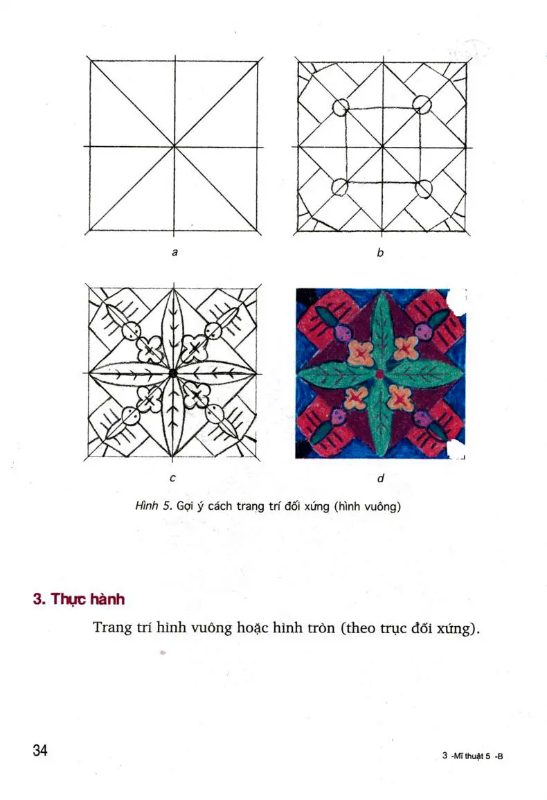 Bài 10: Vẽ trang trí: Trang trí đối xứng qua trục