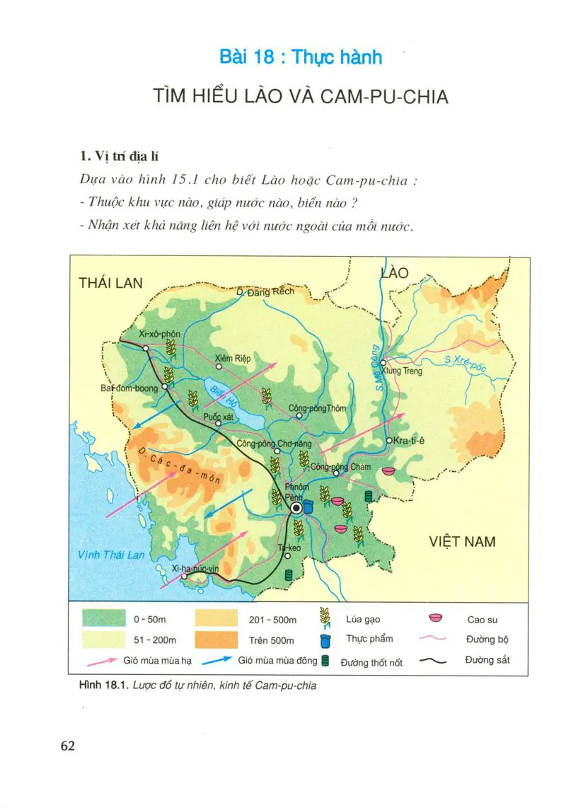Bài 18: Thực hành: Tìm hiểu Lào và Cam-pu-chia