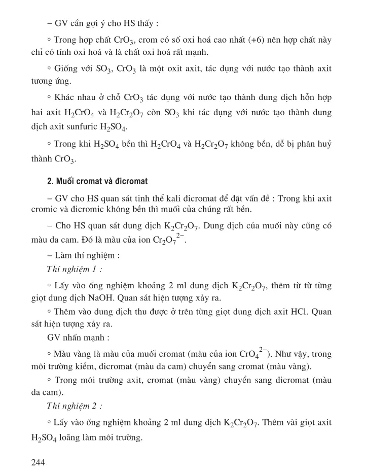 Bài 39. Một số hợp chất của crom