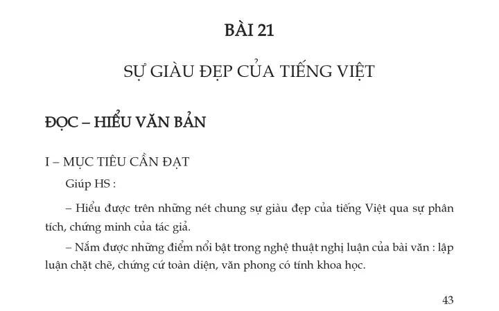 Sự giàu đẹp của tiếng Việt 