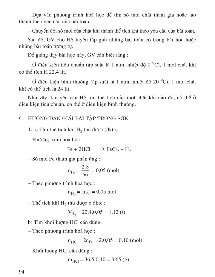 Bài 22 (2 tiết): Tính theo phương trình hoá học