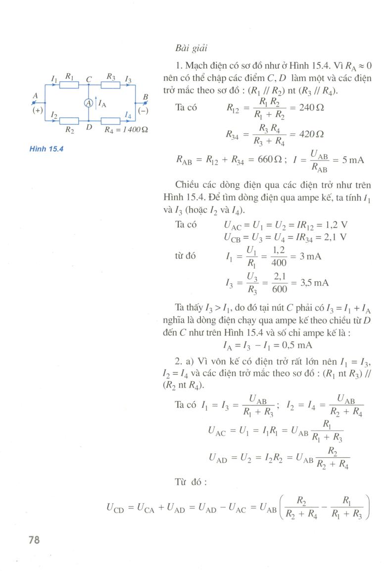 Bài 15. Bài tập về định luật Ôm và Công suất điện