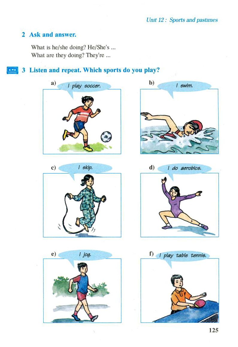 Units 12 Sports and pastimes