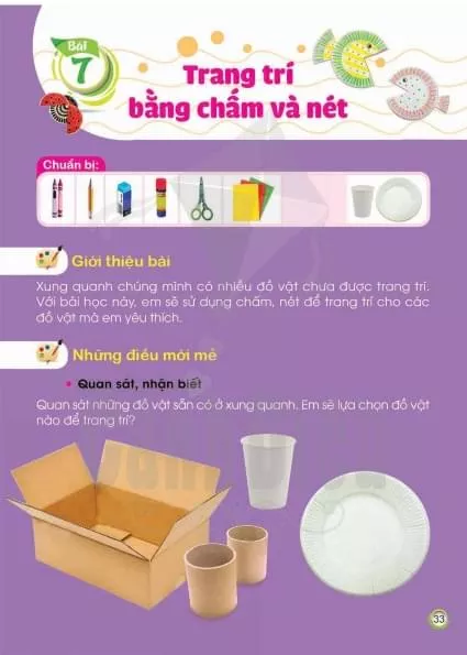 Bài 7 Trang trí chấm và nét