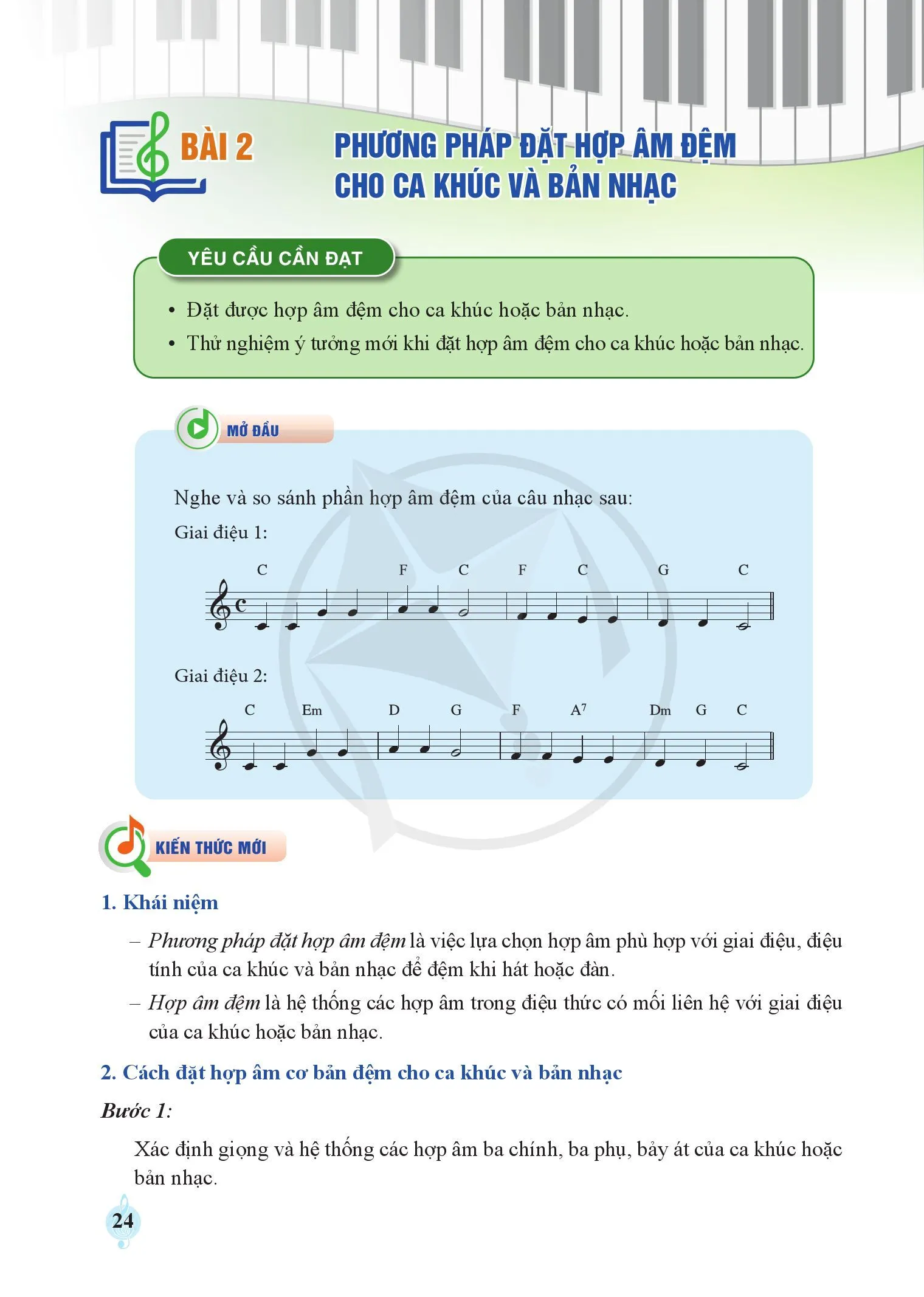 Bài 1: Phương pháp xác định giọng cho ca khúc và bản nhạc