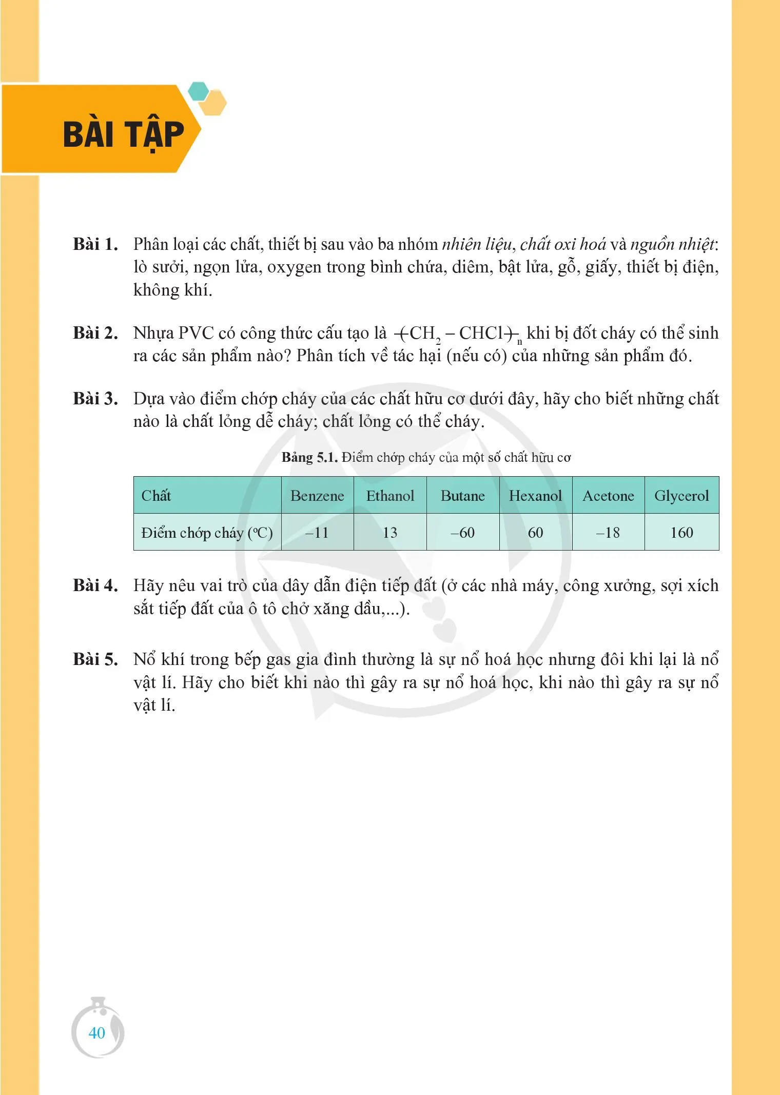 Bài 5. Sơ lược về phản ứng cháy và nổ.