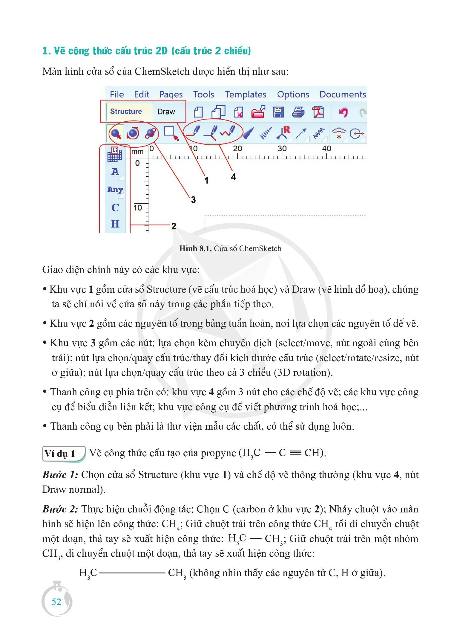 Bài 8. Vẽ cấu trúc phân tử .