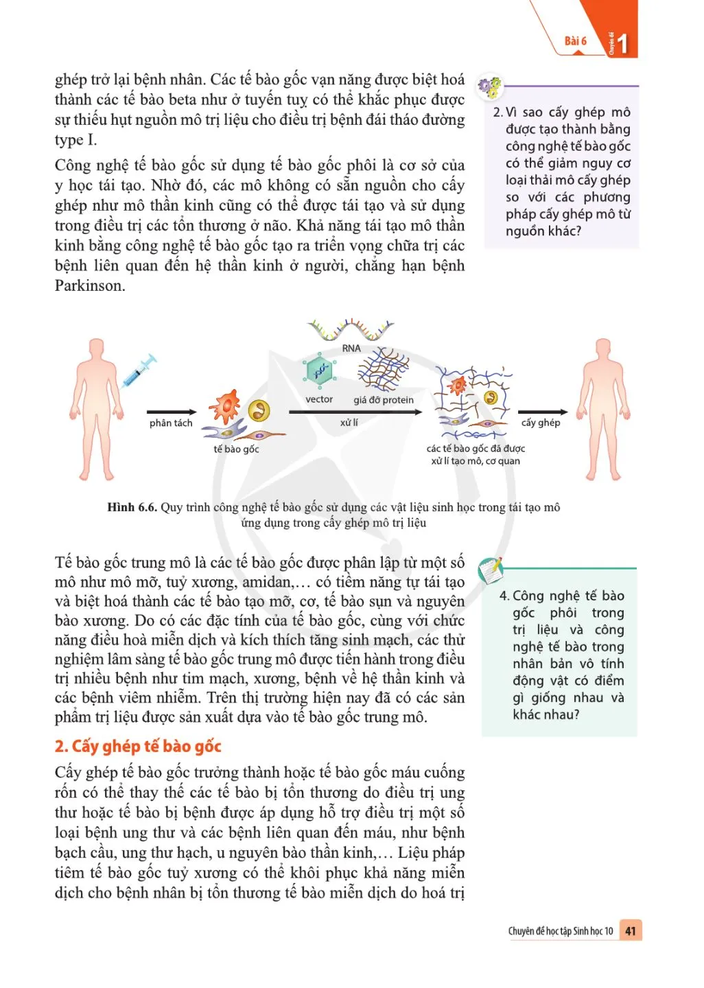 Bài 6 Công nghệ tế bào gốc và ứng dụng