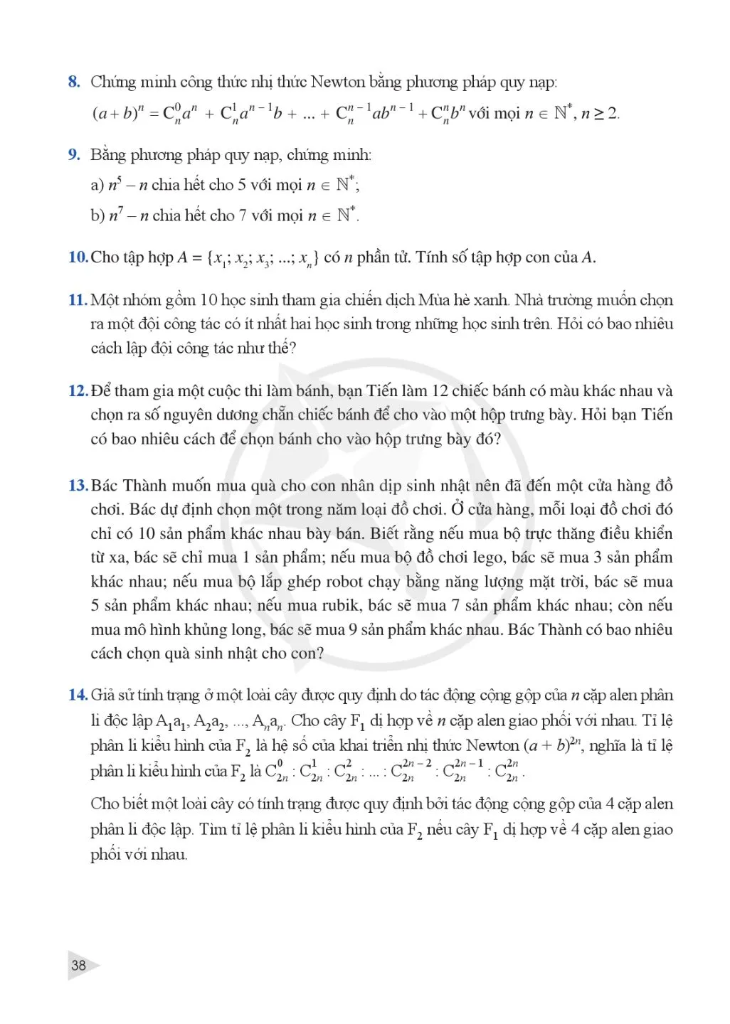 Bài 2. Nhị thức Newton