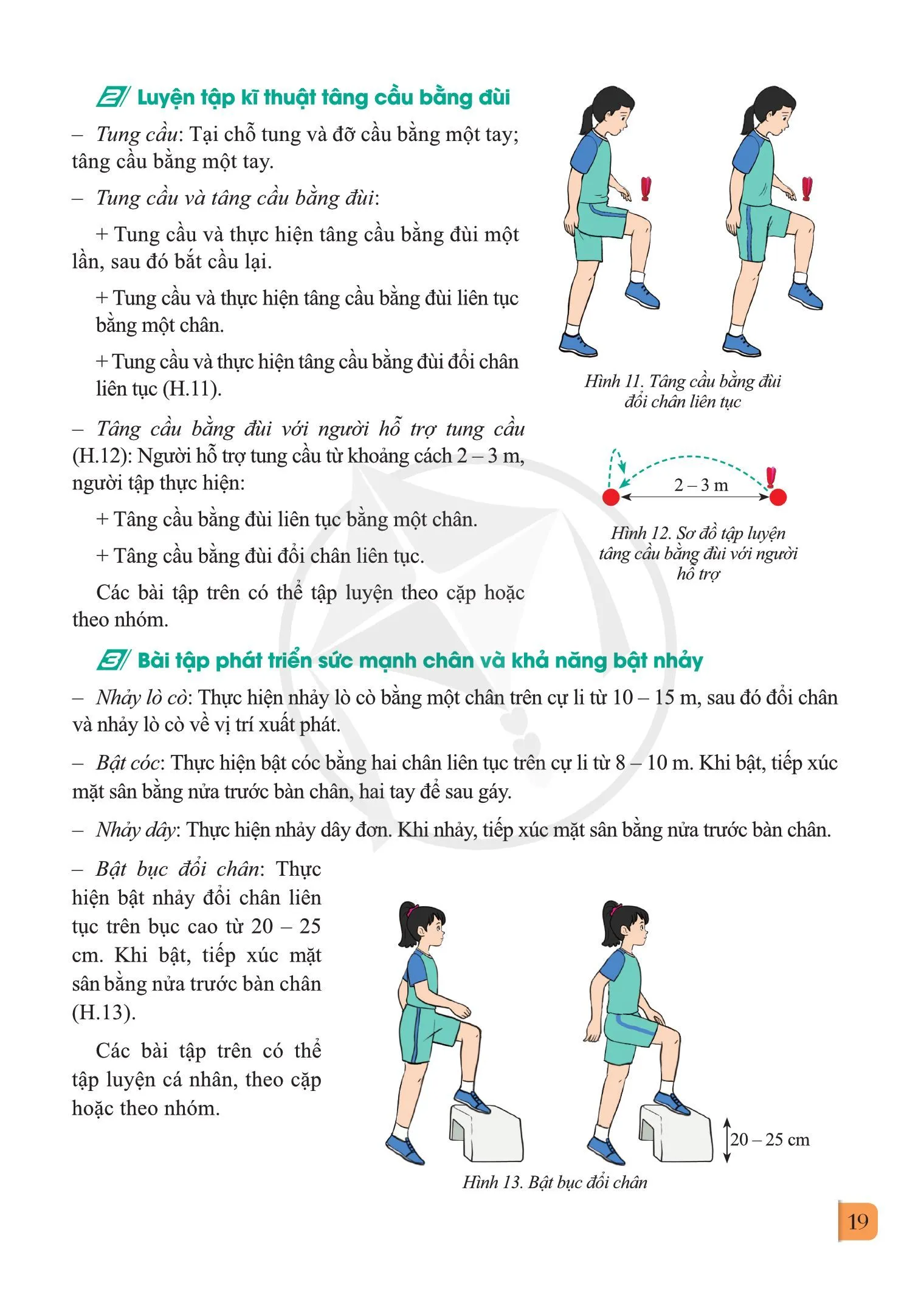 Bài 1. Lịch sử môn Đá cầu, kĩ thuật di chuyển một bước và kĩ thuật tâng cầu bằng đùi