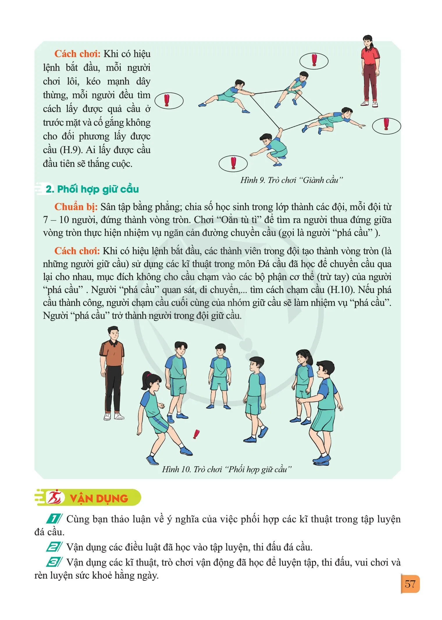 Bài 3. Phối hợp một số kĩ thuật trong tập luyện và thi đấu đá cầu