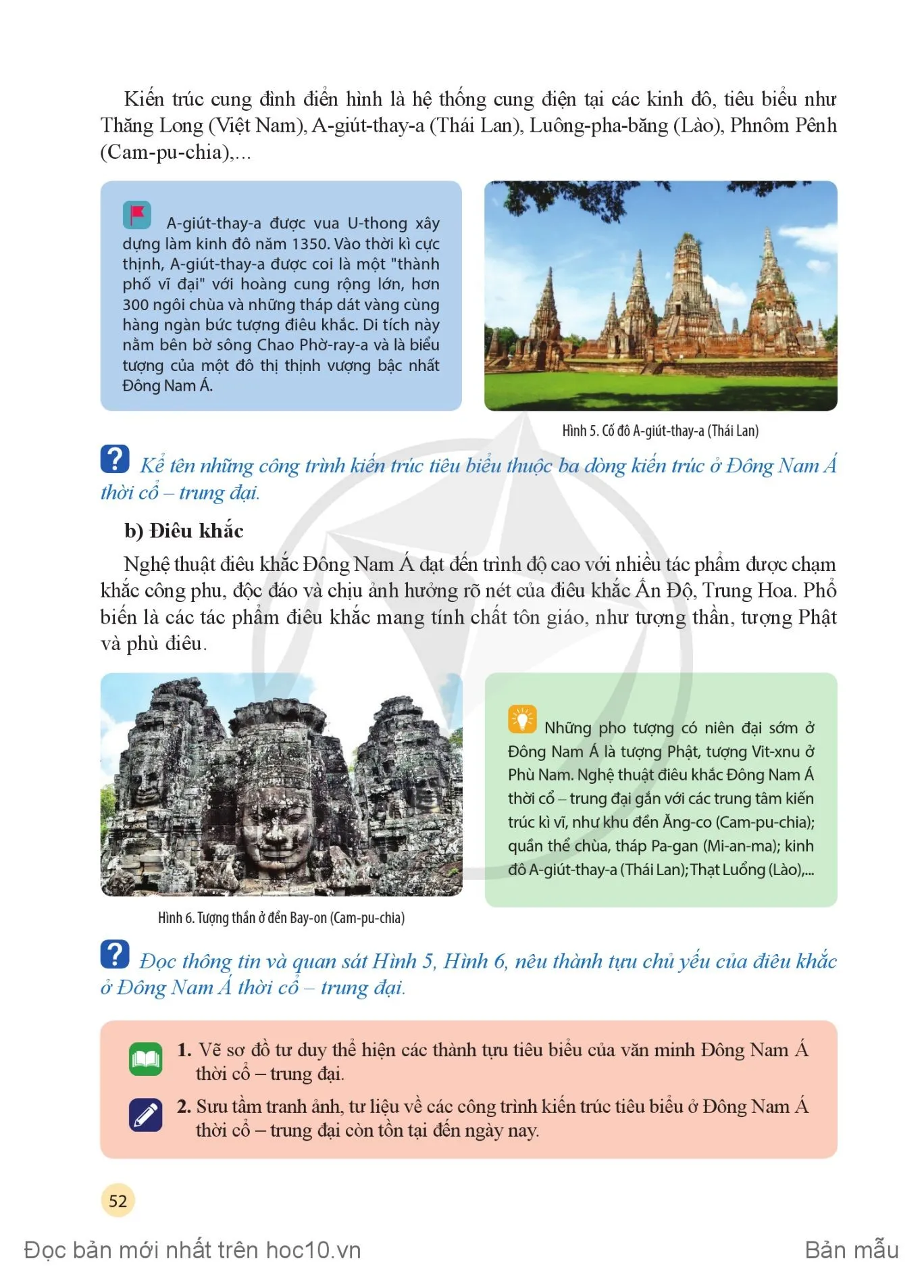 Bài 9: Thành tựu tiêu biểu của văn minh Đông Nam Á thời cổ — trung đại