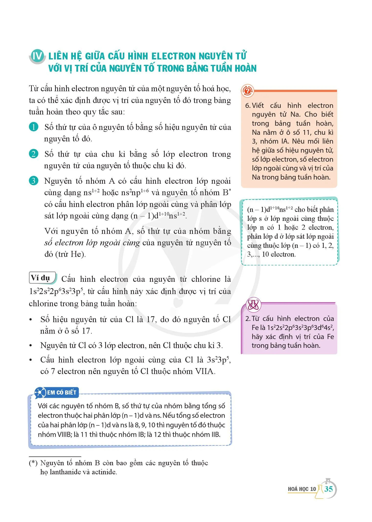 Bài 6. Cấu tạo của bảng tuần hoàn các nguyên tố hoá học .