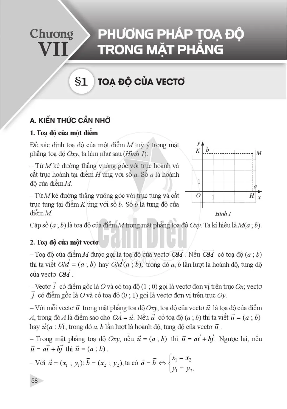 §1. Toạ độ của vectơ