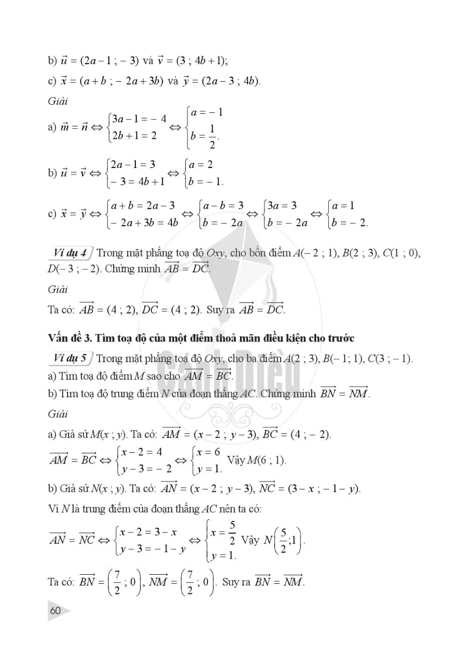 §1. Toạ độ của vectơ