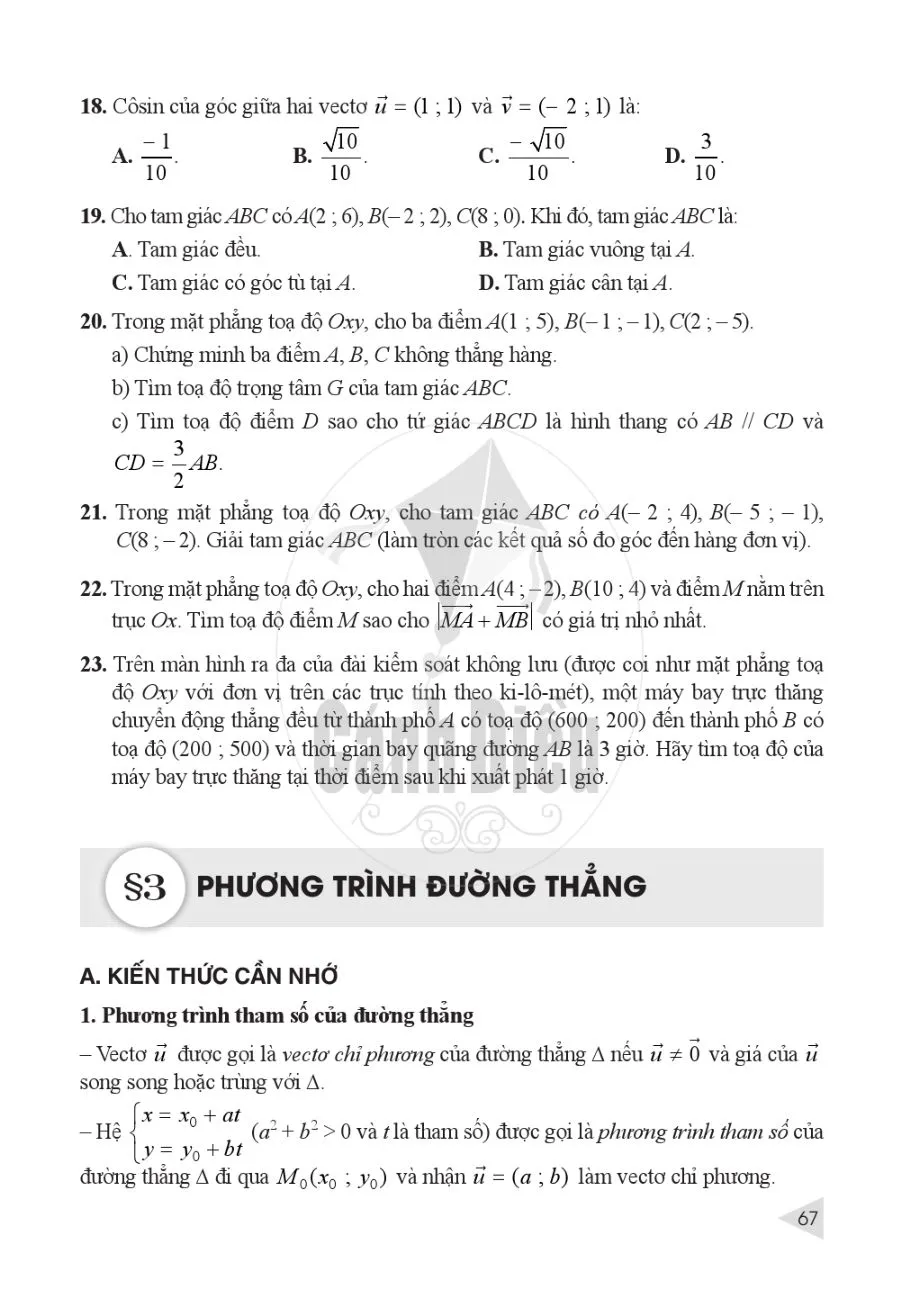 §3. Phương trình đường thẳng