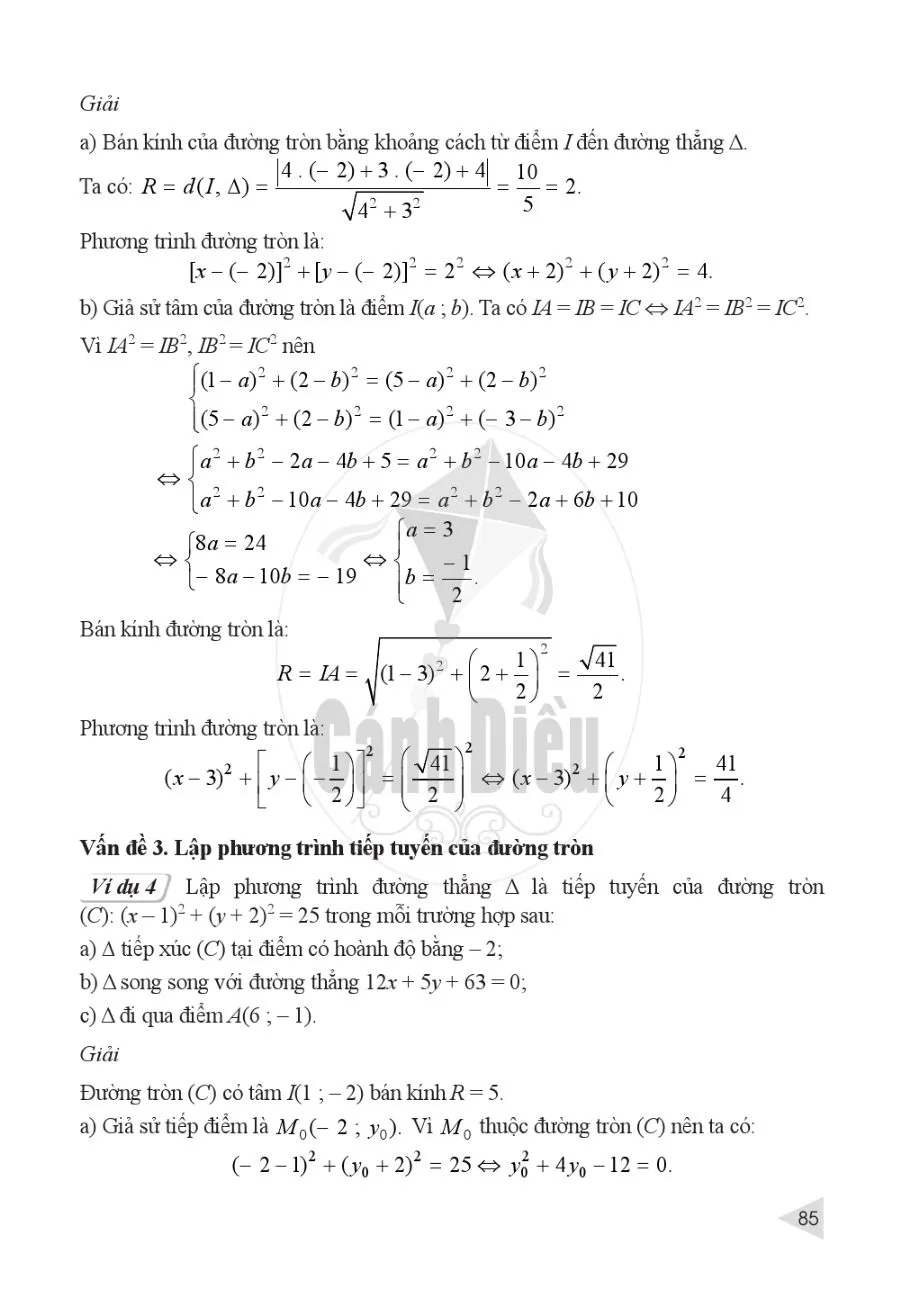 §5. Phương trình đường tròn