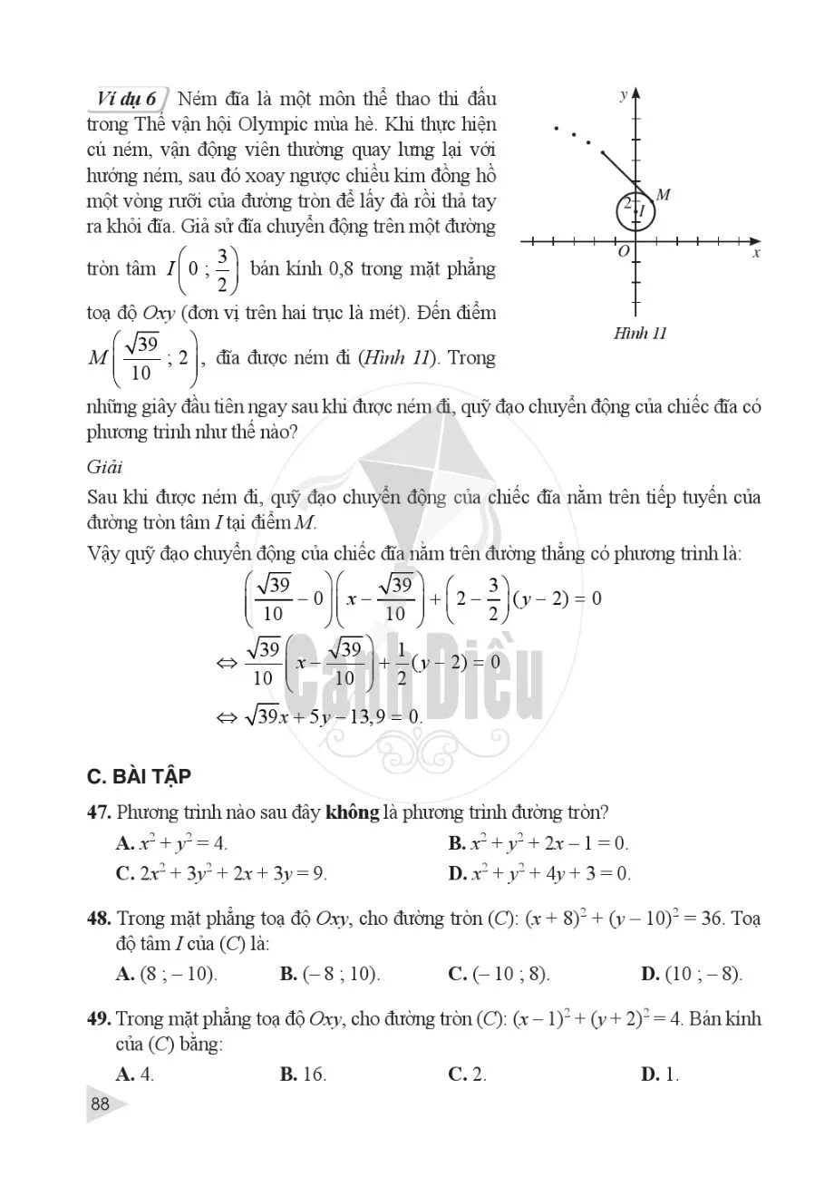 §5. Phương trình đường tròn