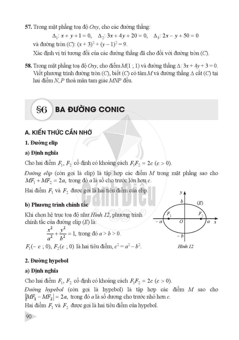 §6. Ba đường conic