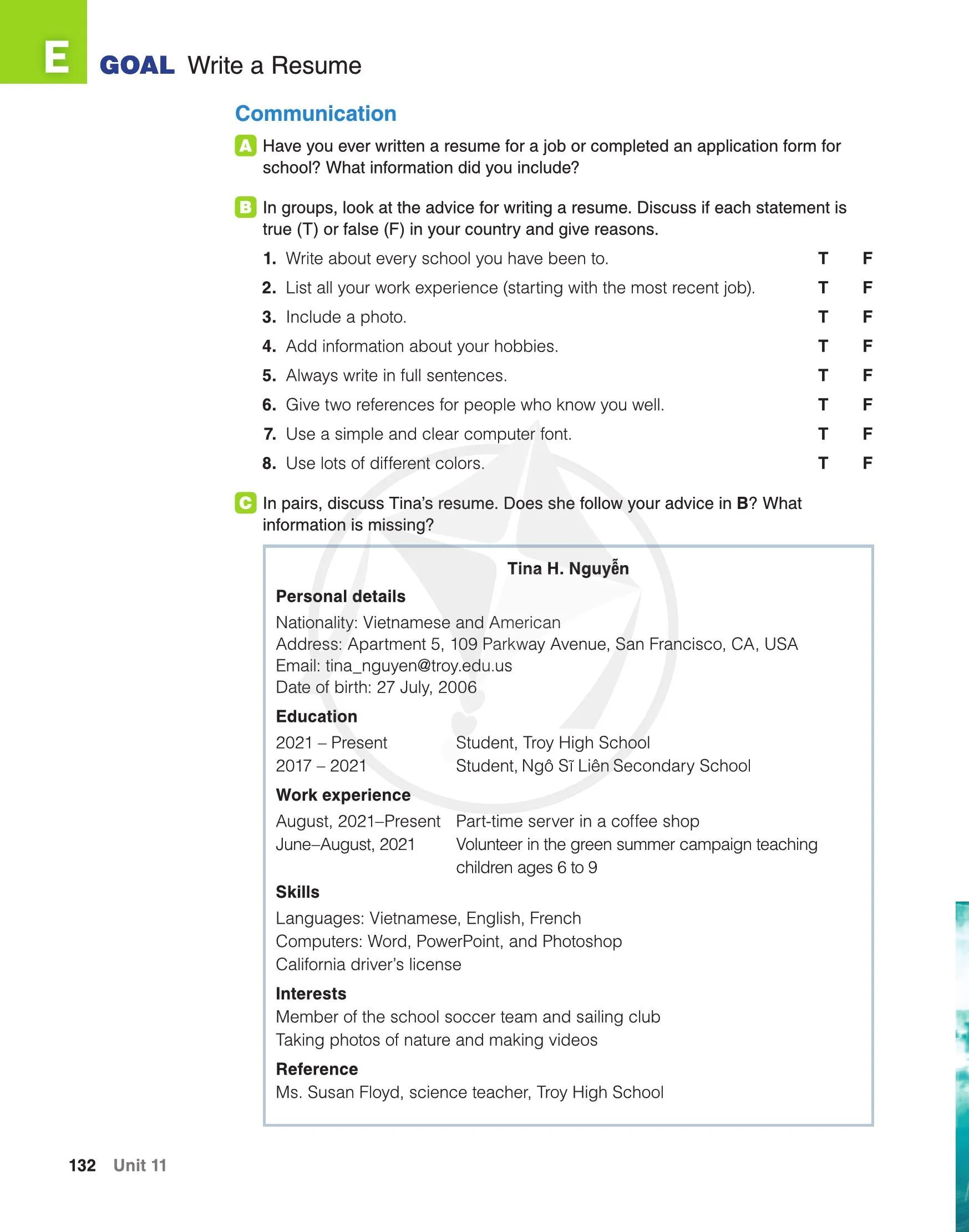 Unit 11 Achievements 