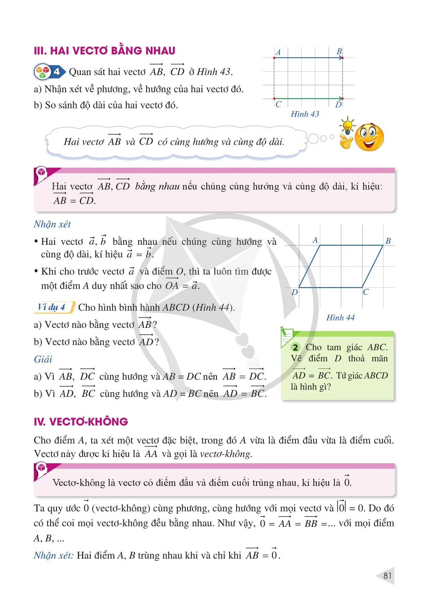 §3. Khái niệm vectơ