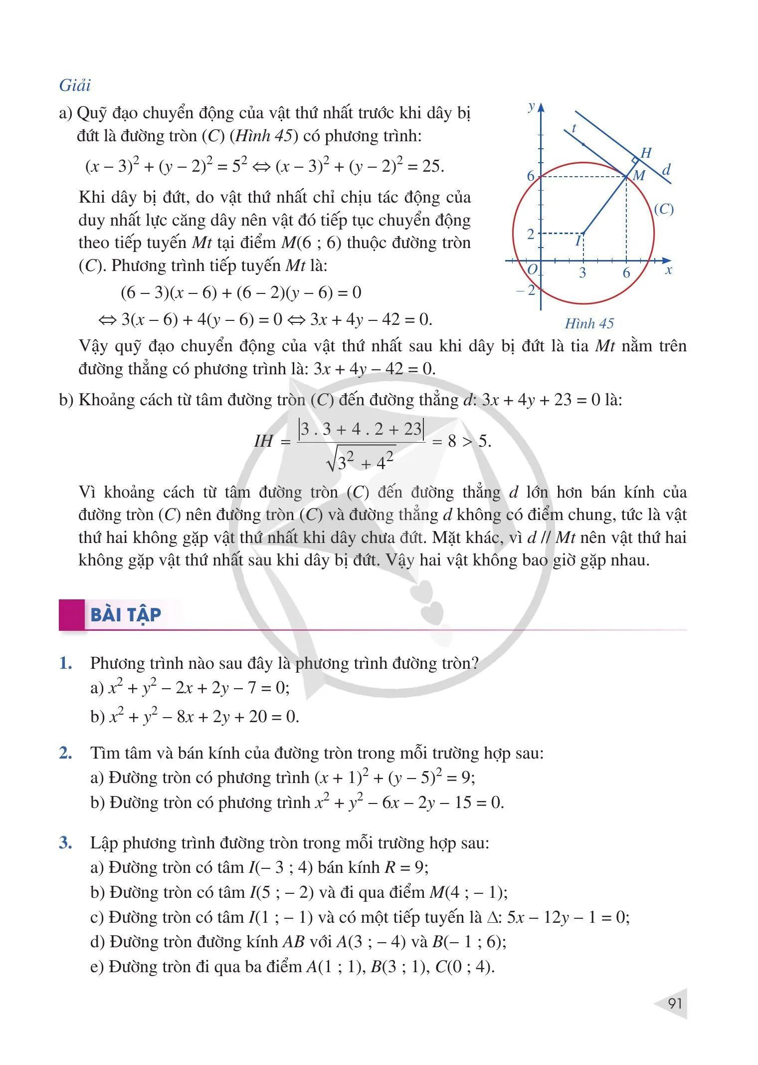 §5. Phương trình đường tròn