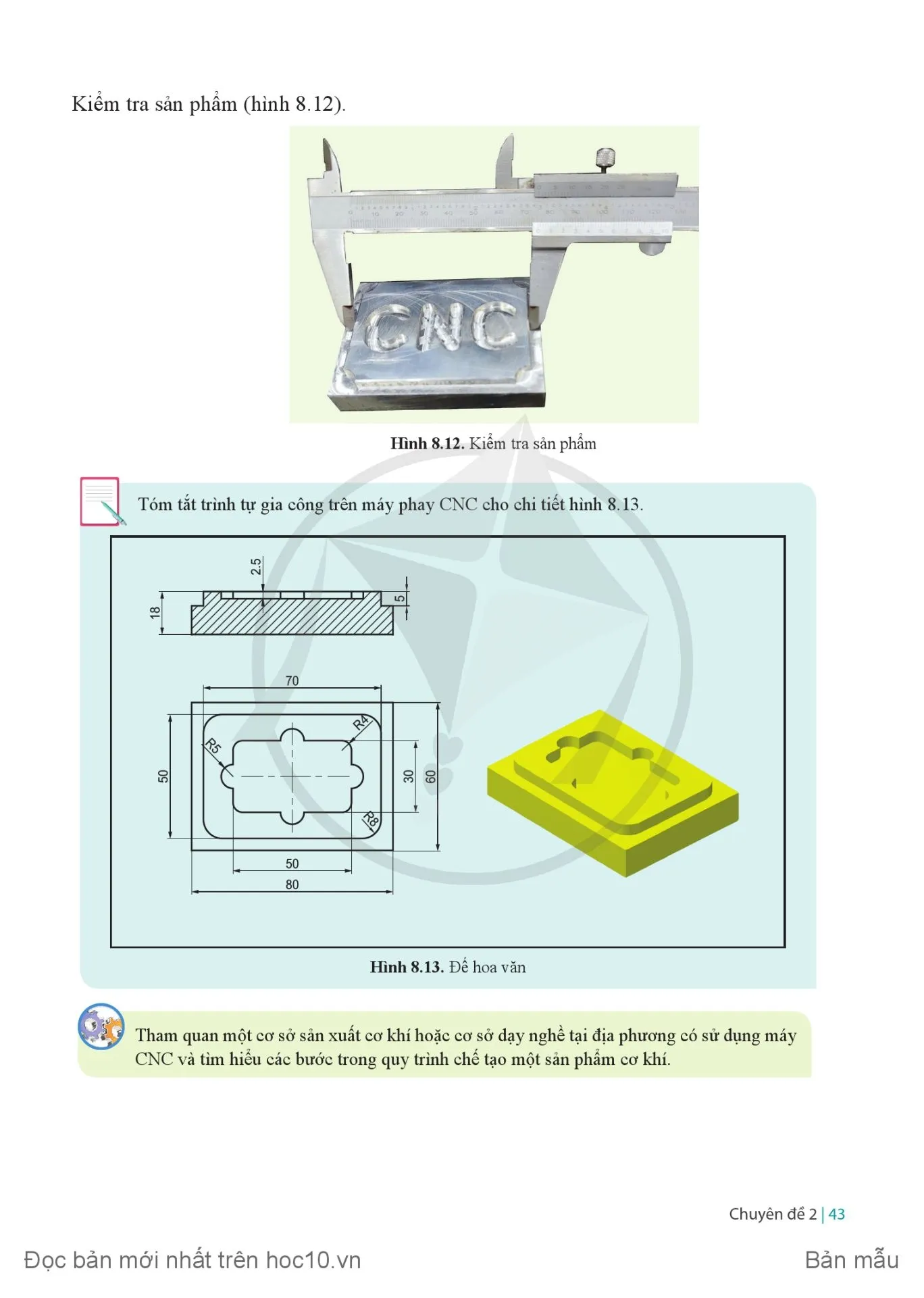 Bài 8 Quy trình gia công trên máy CNC