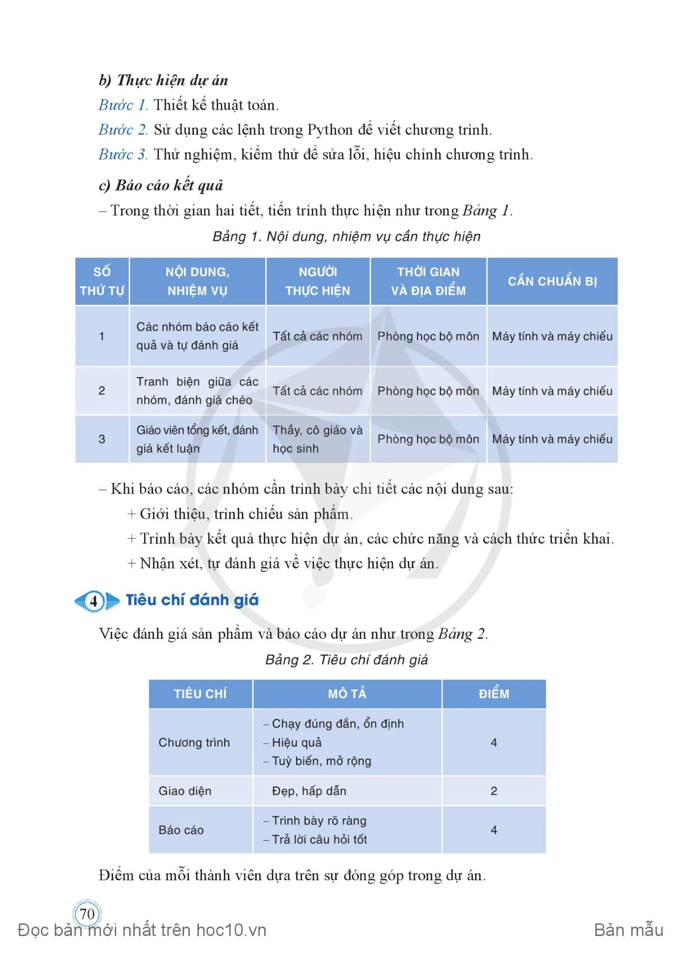 Bài 6. Dự án: Xây dựng chương trình sử dụng kĩ thuật duyệt