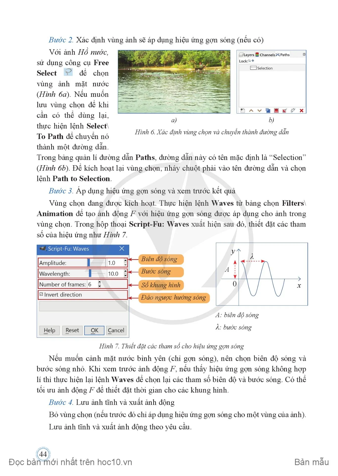 Bài 4. Tạo ảnh động từ hiệu ứng quả cầu xoay và hiệu ứng gợn sóng