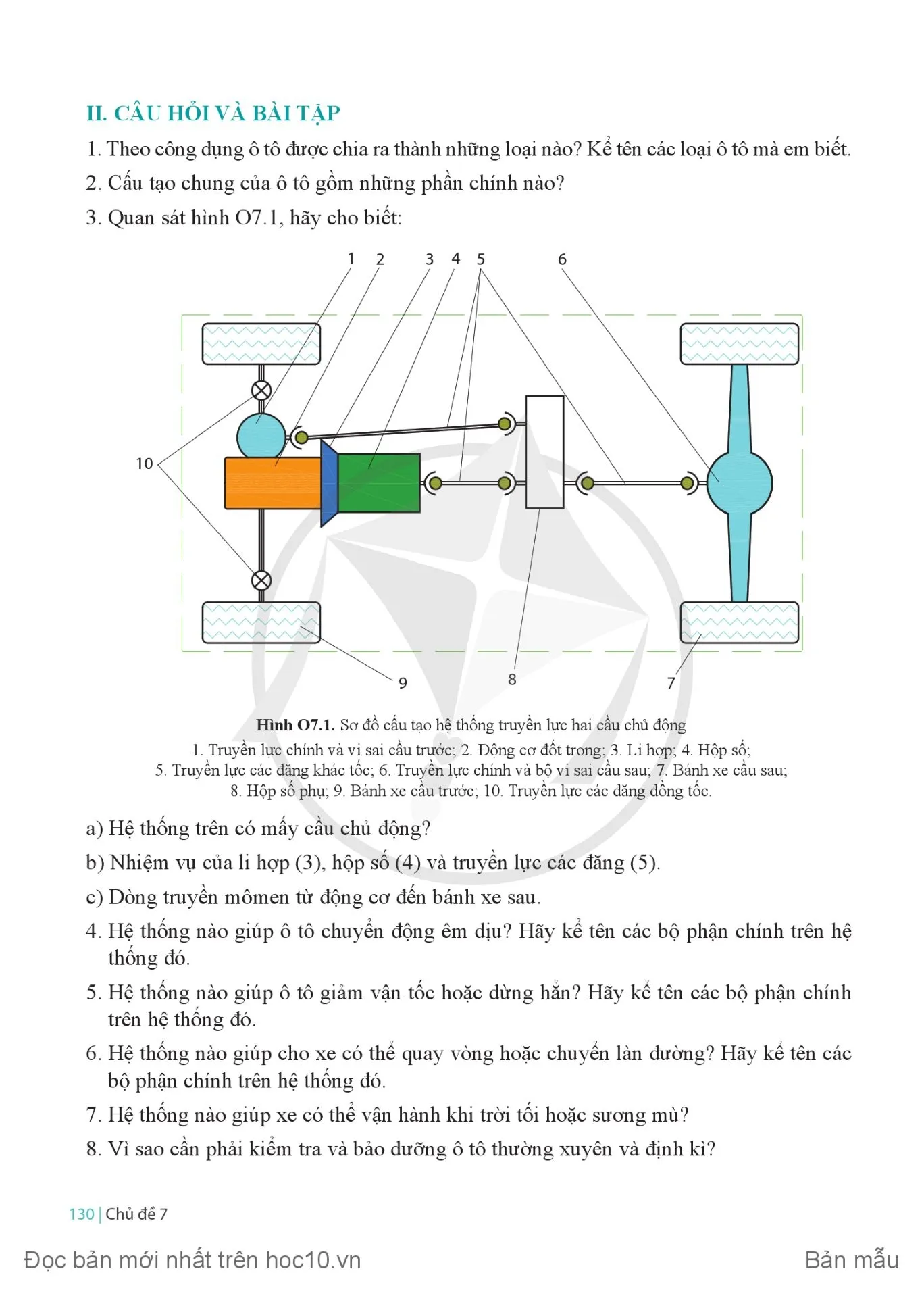 Ôn tập chủ đề 7