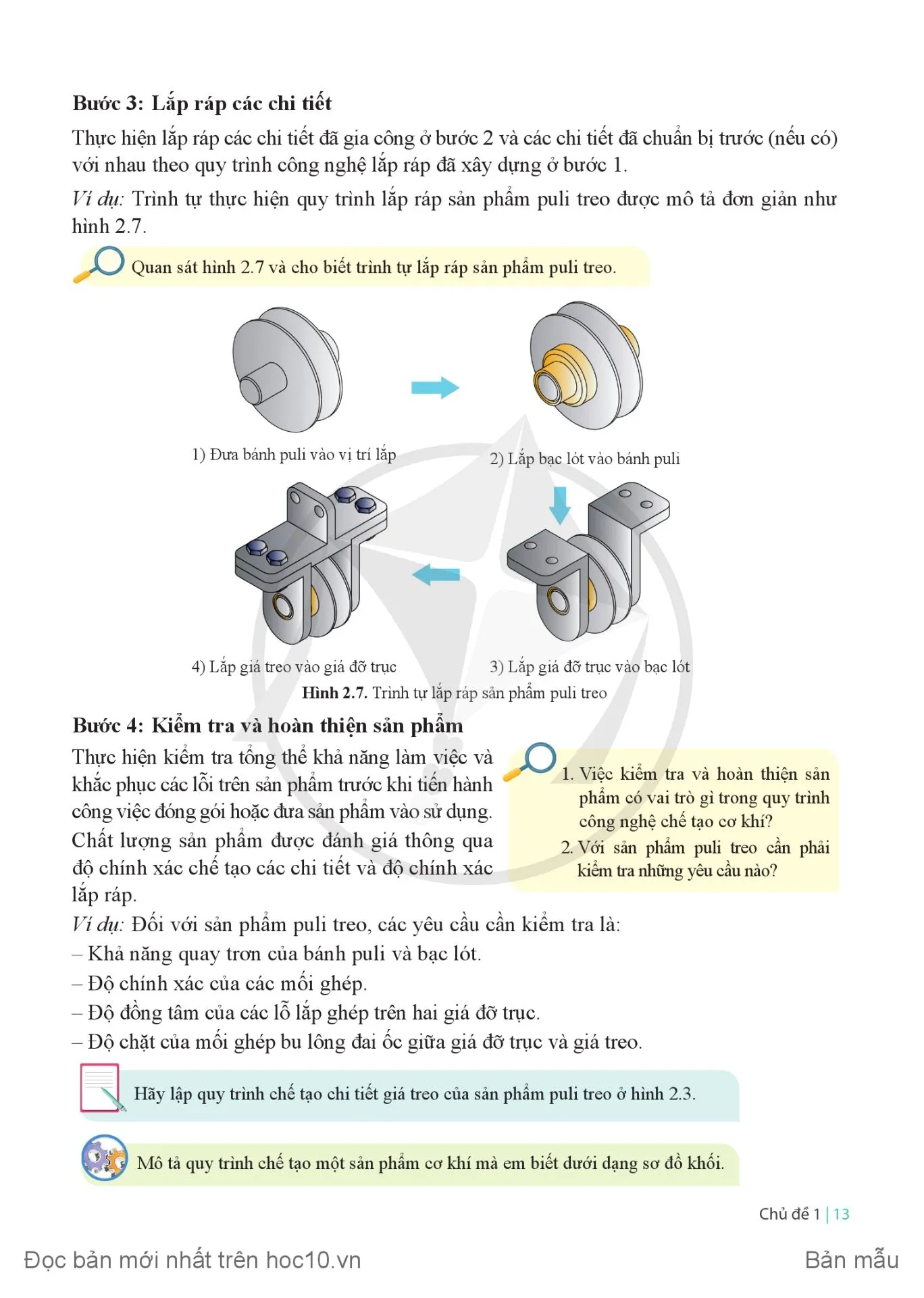 Bài 2 Quy trình chế tạo cơ khí