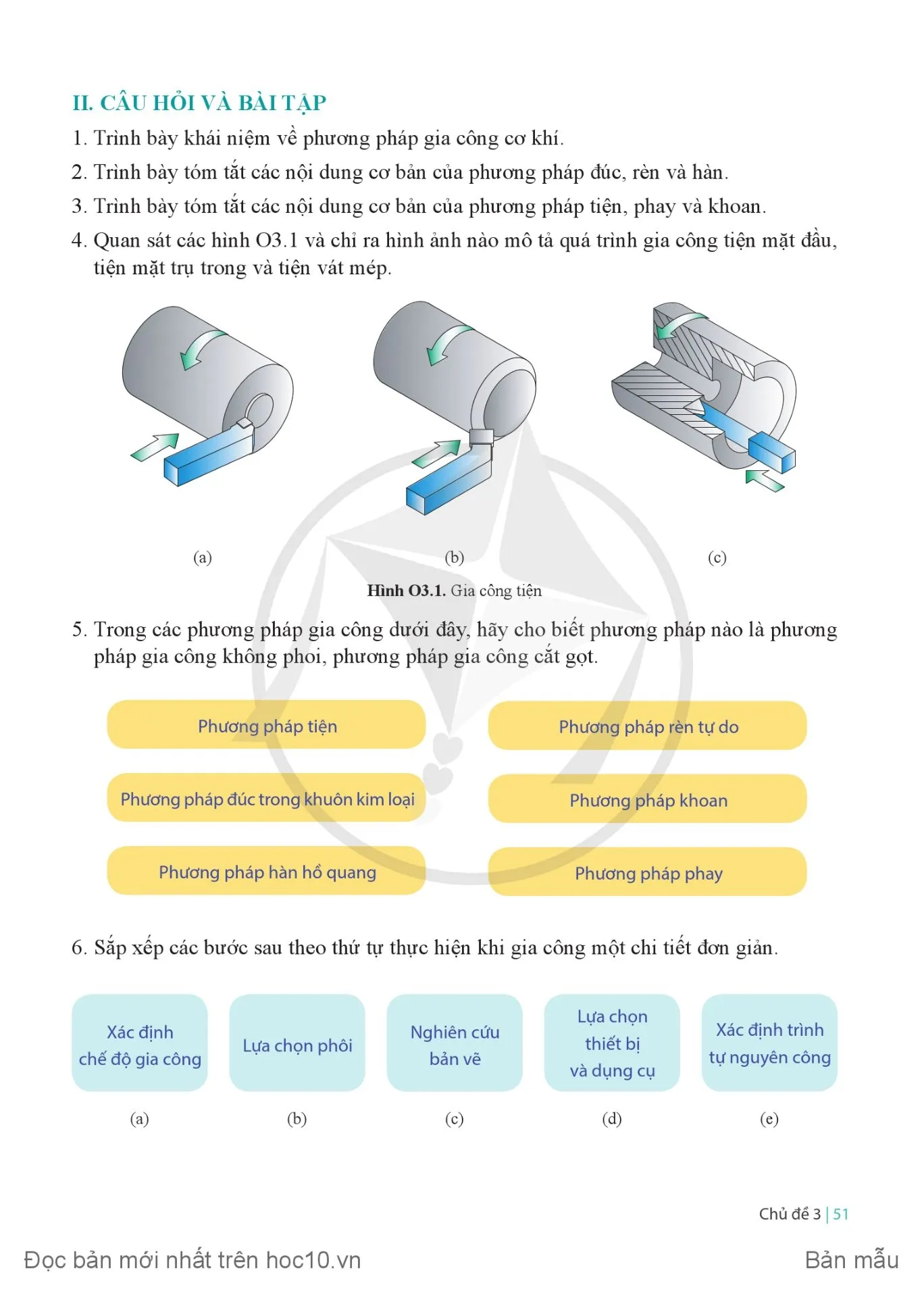 Ôn tập chủ đề 3