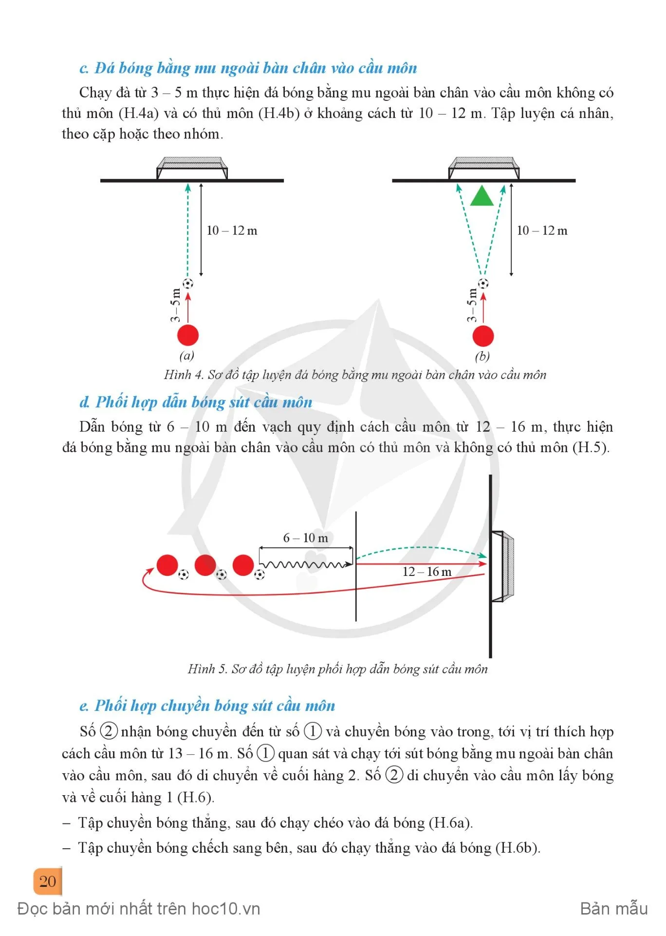 Bài 2. Kĩ thuật đá bóng bằng mu ngoài bàn chân