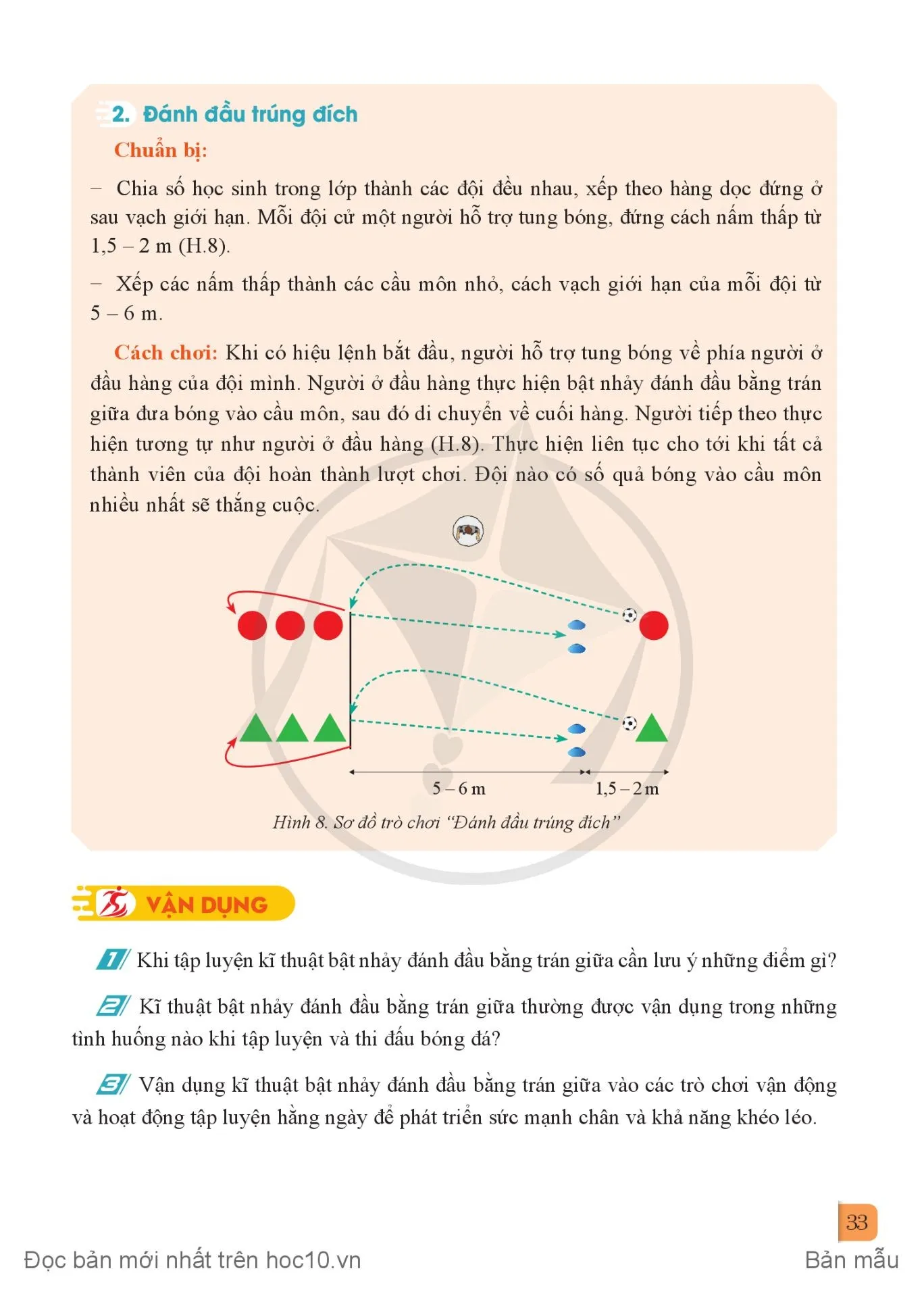 Bài 2. Kĩ thuật bật nhảy đánh đầu bằng trán giữa