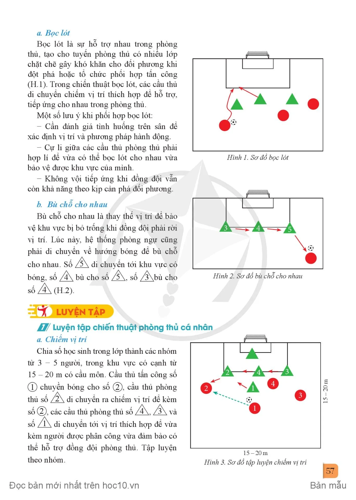 Bài 2. Chiến thuật phòng thủ trong bóng đá