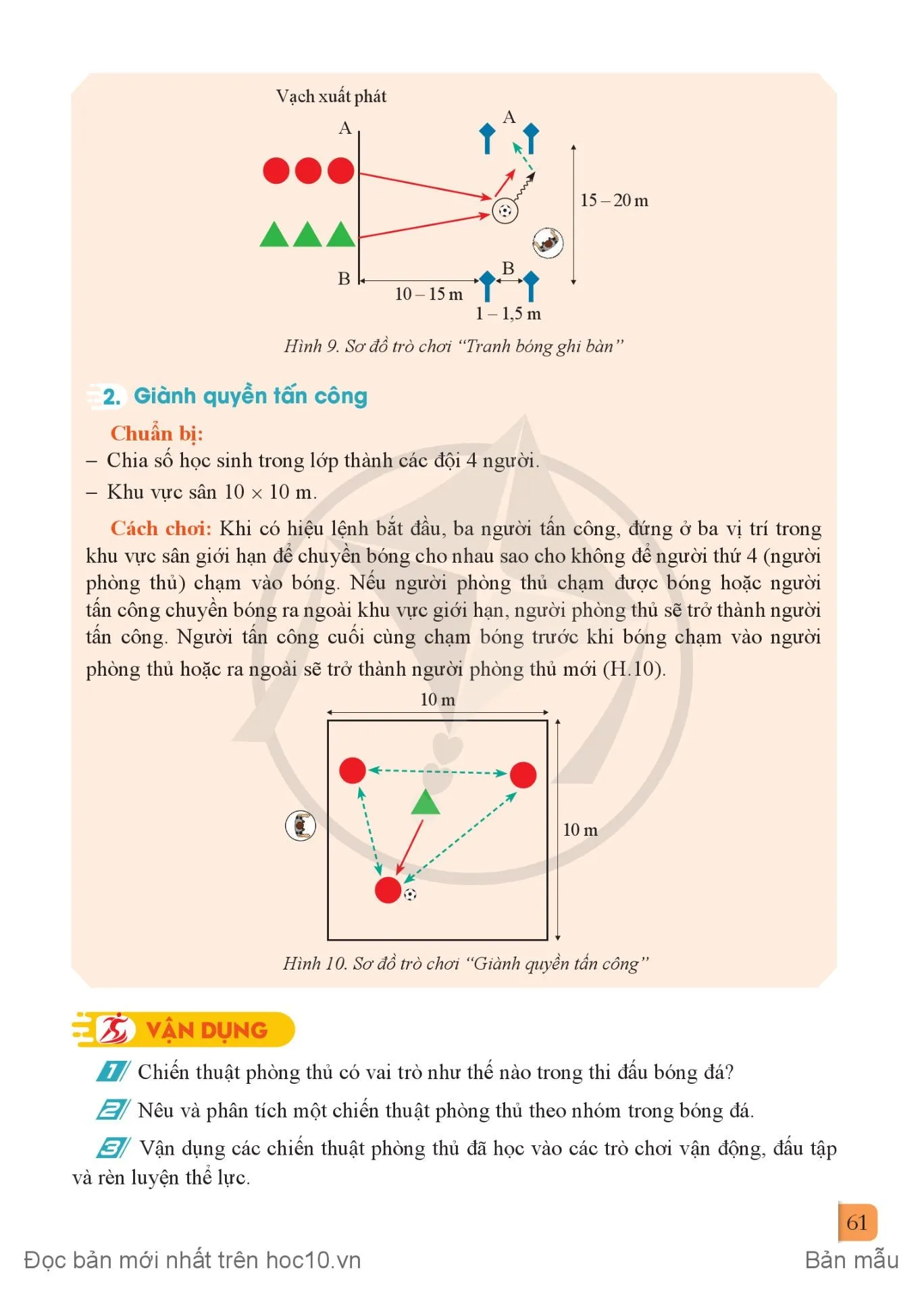 Bài 2. Chiến thuật phòng thủ trong bóng đá