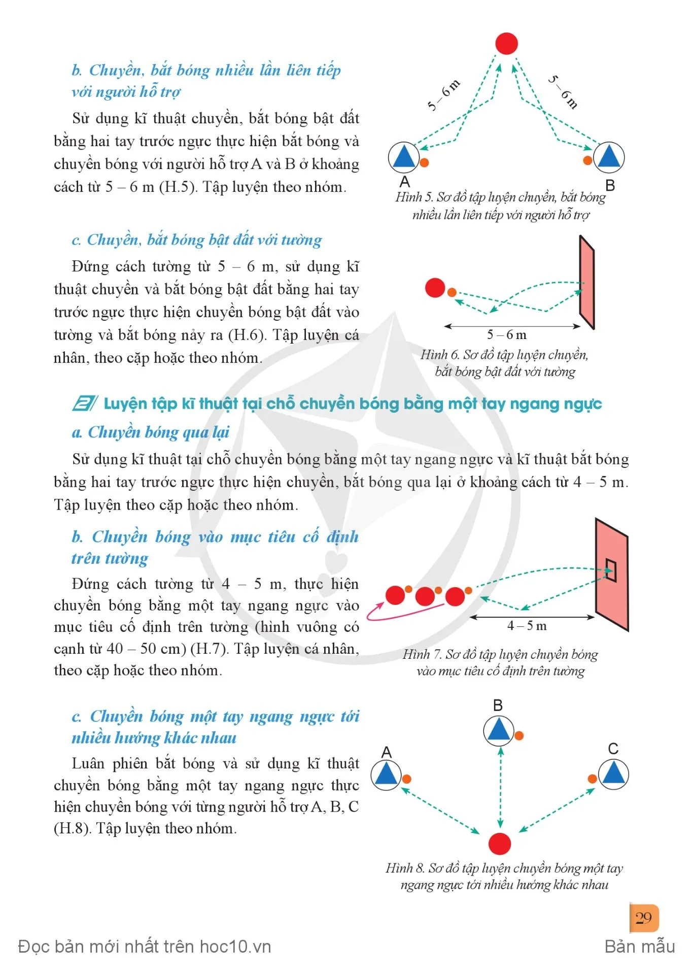 Bài 1. Kĩ thuật chuyền, bắt bóng