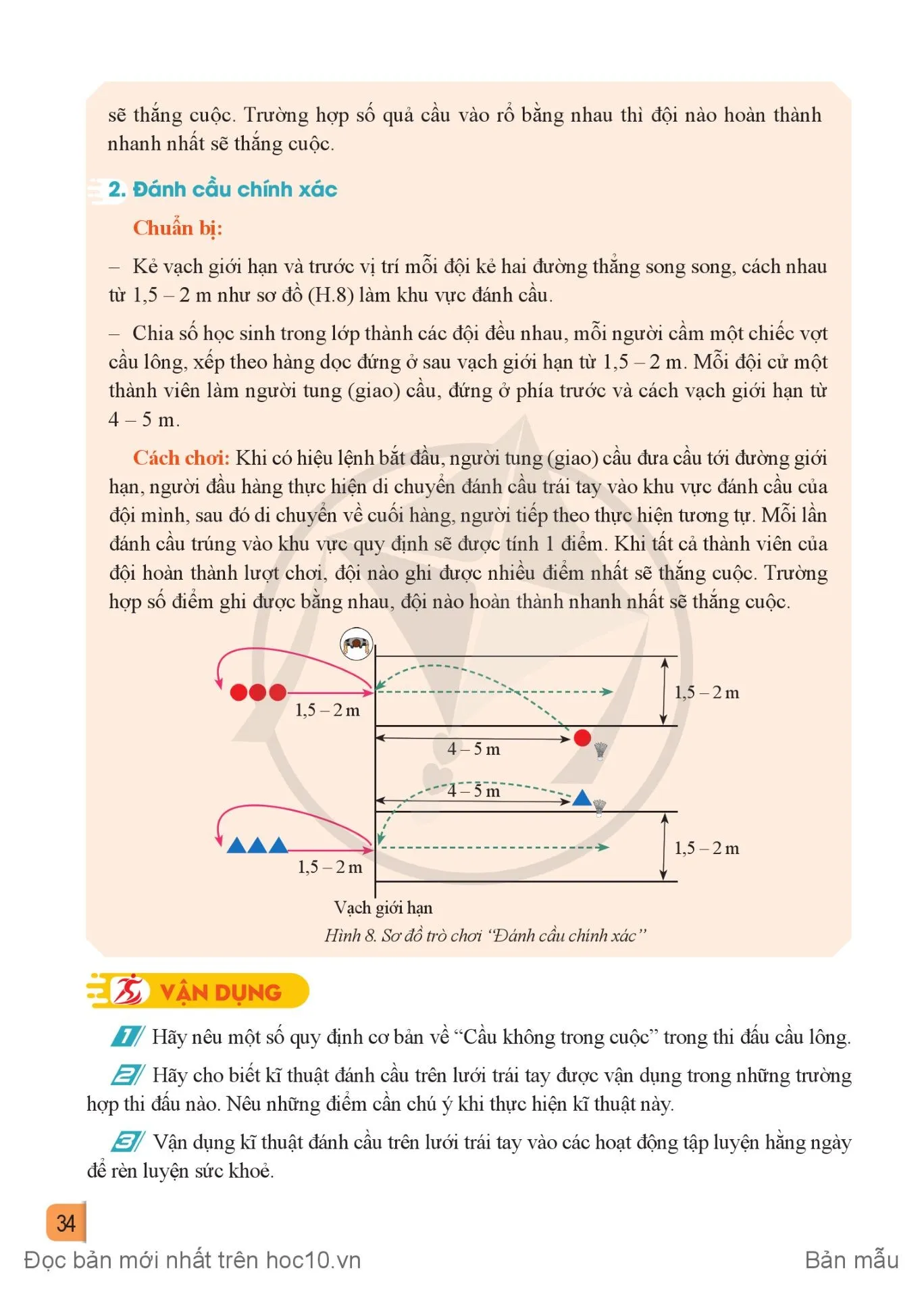 Bài 2. Kĩ thuật đánh cầu trên lưới trái tay