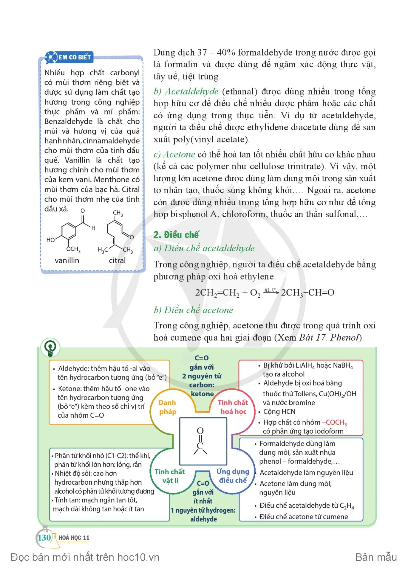 Bài 18. Hợp chất carbonyl.