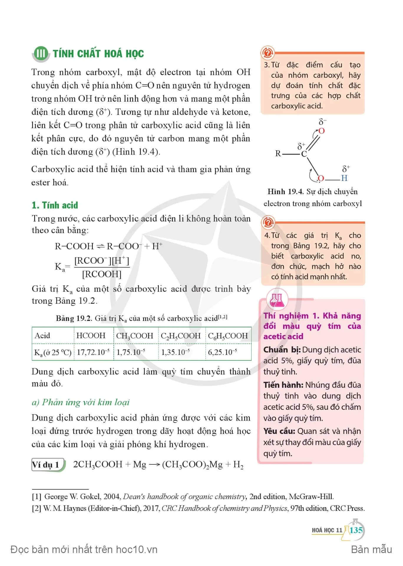 Bài 19. Carboxylic acid
