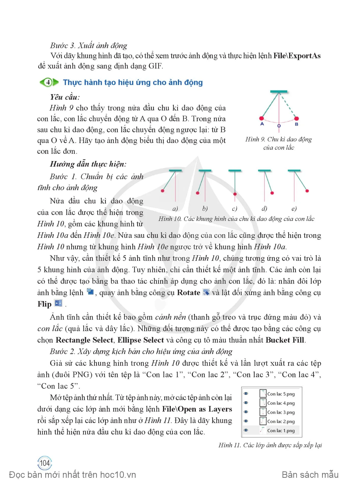 Bài 3. Tạo ảnh động trong GMP