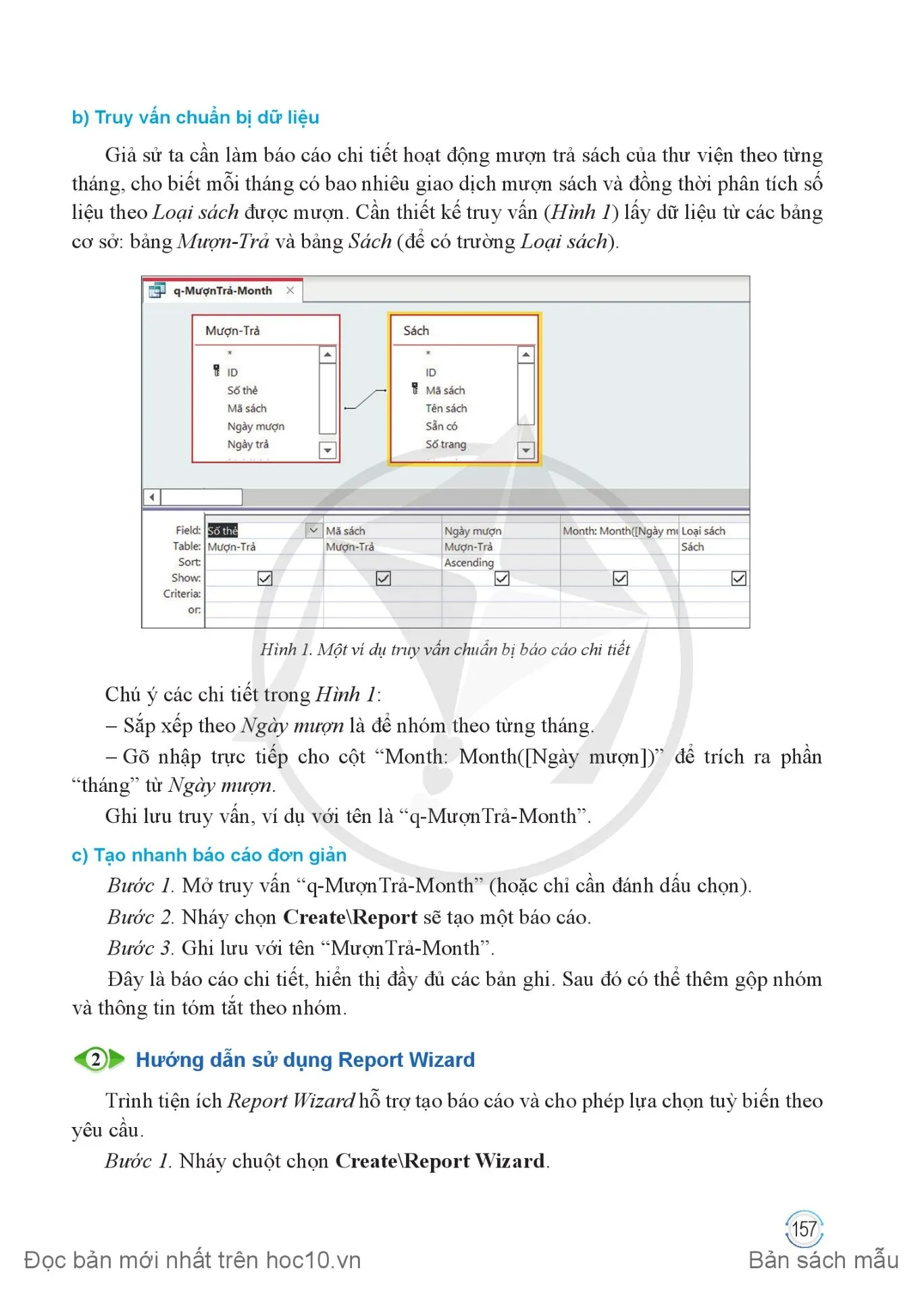 Bài 6. Tạo báo cáo đơn giản