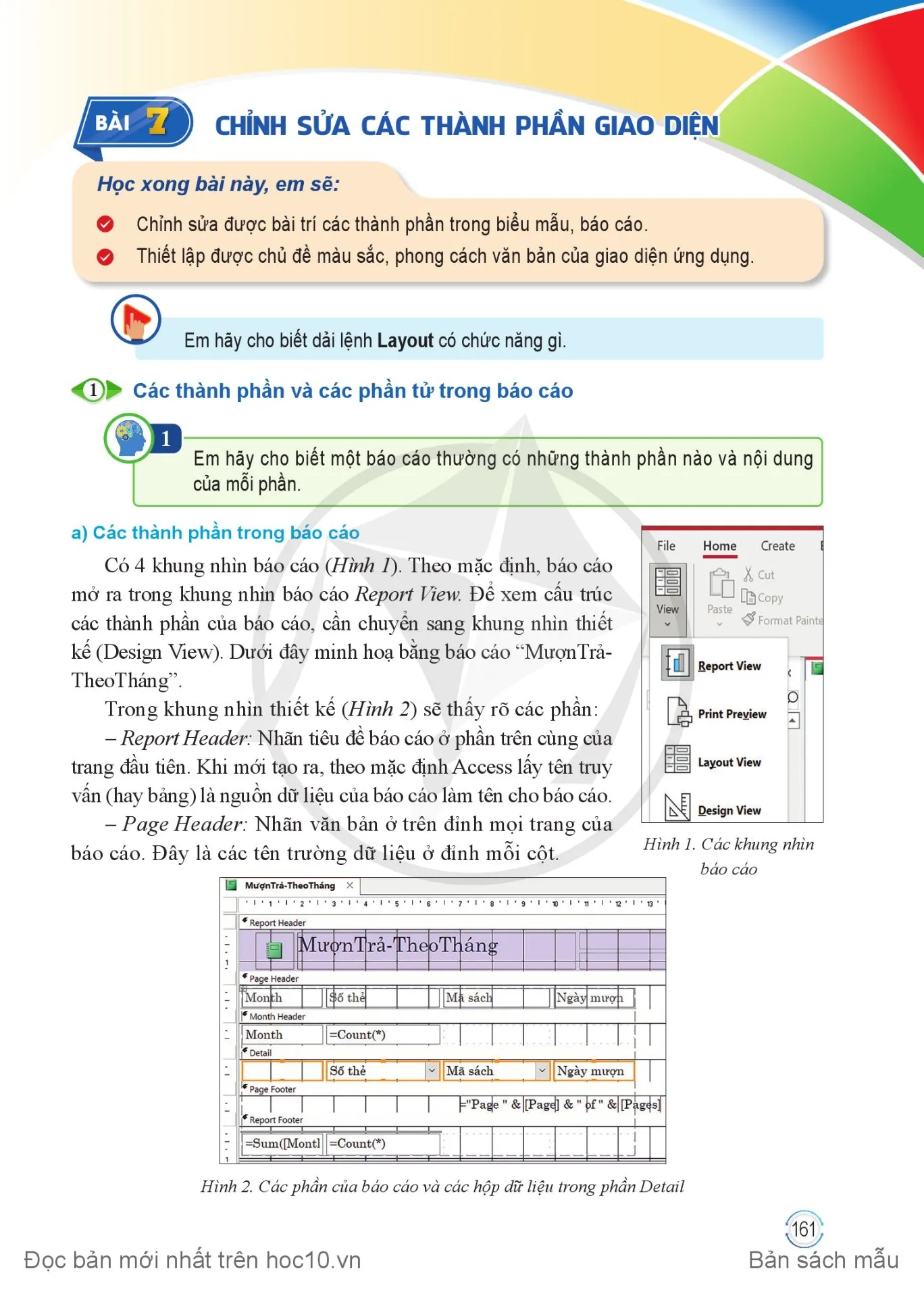 Bài 6. Tạo báo cáo đơn giản